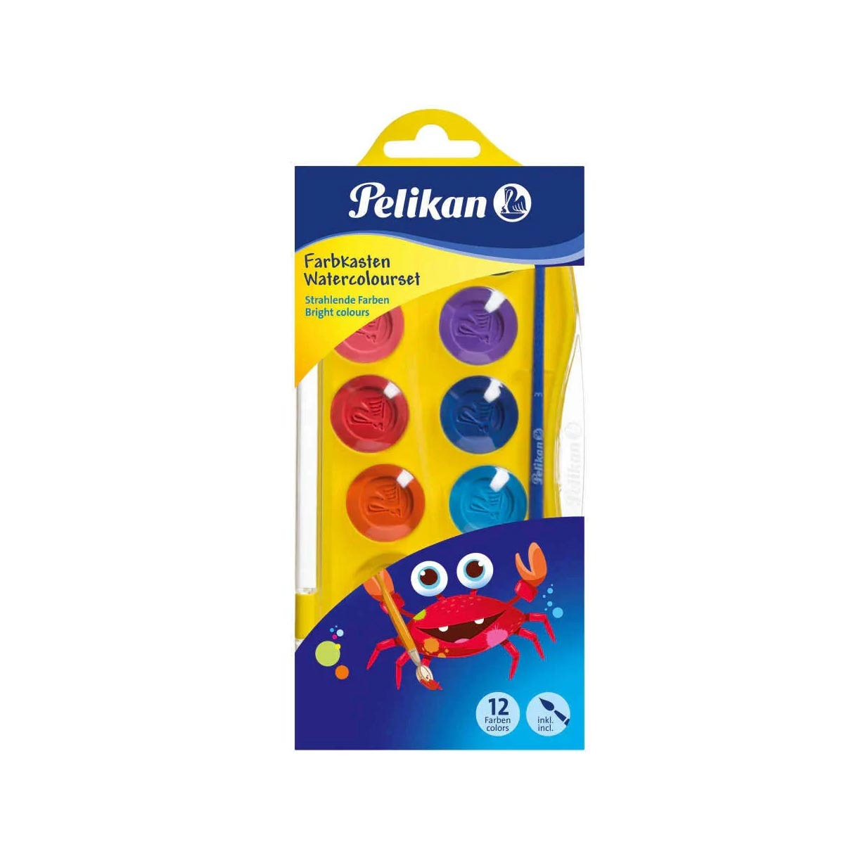 PELIKAN WATER COLOUR 12 COLOR JUNIOR