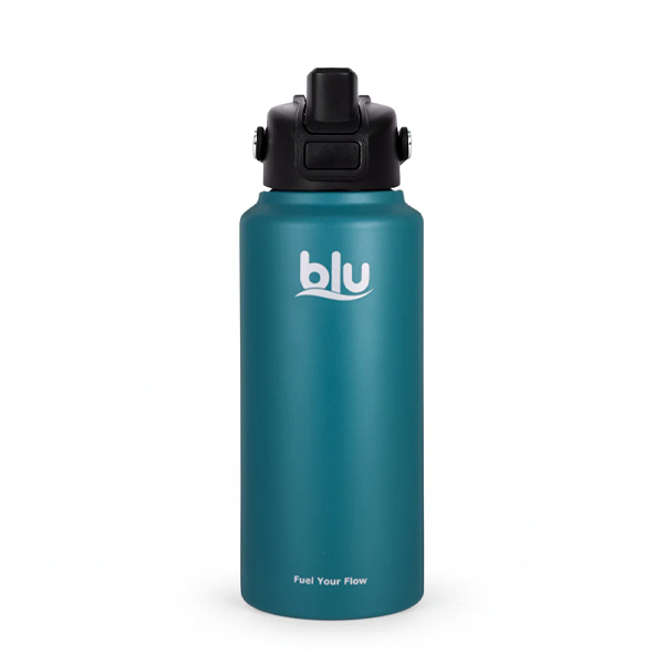 blu water bottle 946ml (32 fl. Oz) Bottle with ClickCap River Blue 8964004441035